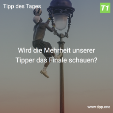 Der 23. Tipp des Tages: Wird die Mehrheit unserer Tipper das Finale schauen?