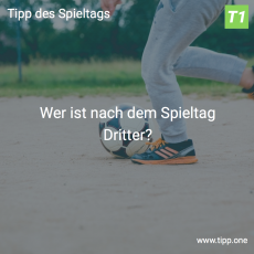 Der 12. Tipp des Spieltags: Wer steht nach dem Spieltag auf dem dritten Platz?