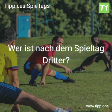 Der 17. Tipp des Spieltags: Wer ist nach dem Spieltag Dritter?