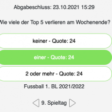 Der neunte Tipp des Spieltags: Wie viele der Top 5 verlieren am Wochenende? Der neunte Tipp des Spieltags: Wie viele der Top 5 verlieren am Wochenende?
