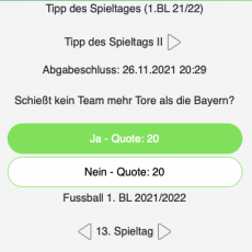 Der 13. Tipp des Spieltags: Schießt kein Team mehr Tore als die Bayern? Der 13. Tipp des Spieltags: Schießt kein Team mehr Tore als die Bayern?