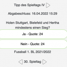 Der 30. Tipp des Spieltags: Holen Stuttgart, Bielefeld und Hertha mindestens einen Sieg?