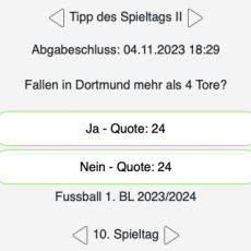Unser Tipp zum 10. Spieltag: Fallen in Dortmund mehr als 4 Tore?