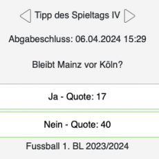 Der Tipp zum 28. Spieltag in Liga 1: Bleibt Mainz vor Köln?
