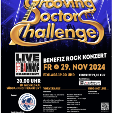 Die Preise bei Tippen gegen Krebs – Zwei Tickets für die Grooving Doctors Challenge am 29. November im Südbahnhof Frankfurt