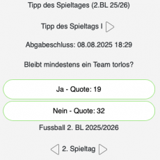 Der 2. Spieltag in der zweiten Liga: Bleibt mindestens ein Team torlos?